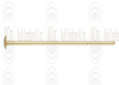 HPKF : Gold Filled  Flat Head Pins : 24 Gauge