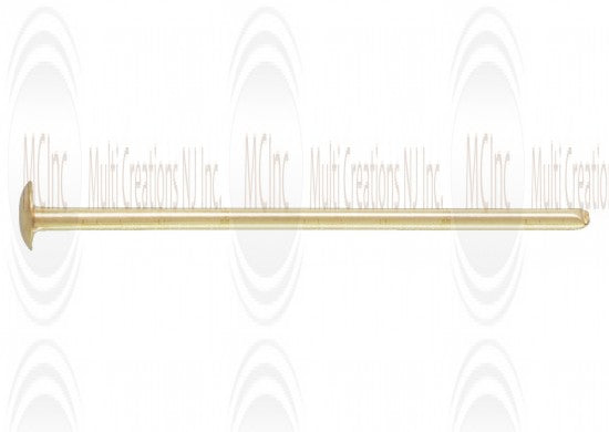 HPKF : Gold Filled  Flat Head Pins : 24 Gauge