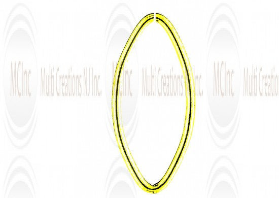 JEO : Eye Shape Jump Rings : Open