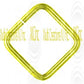 JSO : Square Jump Rings : Open