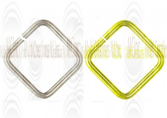 JSO : Square Jump Rings : Open