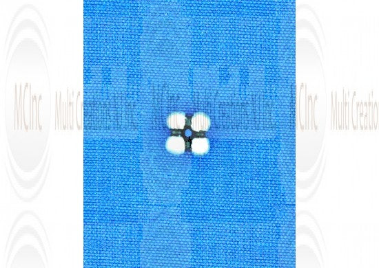4-DOT DAISY ; Bali Silver 4-dot Daisy Spacers (Available in 2 Sizes)
