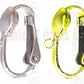 LBC1 : Sterling Silver Clip-on Lever Back with Open  Ring : 16 mm (with self adjusting leaf spring)
