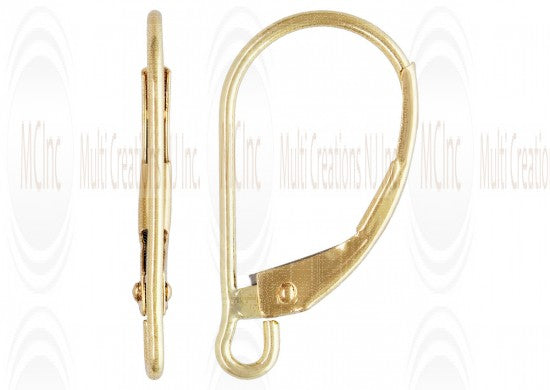 LBF3 : GF Lever Backs - Plain : 16.5 mm