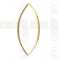 Gold Filled Links : Eye Shape Flat 49x20 mm