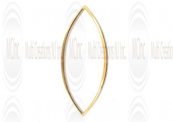 Gold Filled Links : Eye Shape Flat 49x20 mm
