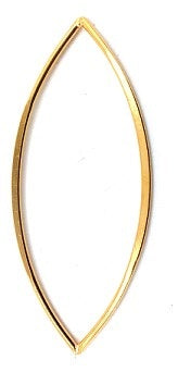 Gold Filled Links : Eye Shape Flat 49x20 mm