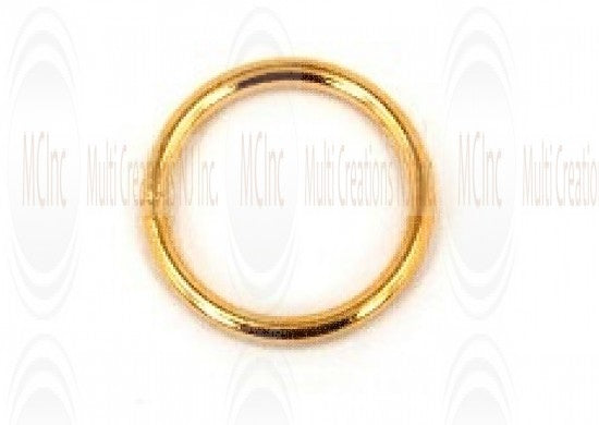 Gold Filled Links : Round Plain 12 mm