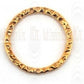 Gold Filled Links : Round Flat Textured 15 mm