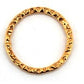 Gold Filled Links : Round Flat Textured 15 mm