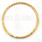 Gold Filled Links : Round Flat Textured 30 mm