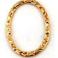 Gold Filled Links : Oval Flat Textured 18x13 mm