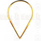 Gold Filled Links : Pear Shape Plain 43x27 mm