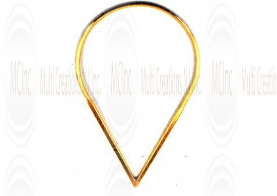 Gold Filled Links : Pear Shape Plain 43x27 mm