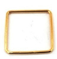 Gold Filled Links : Square Plain 20 mm