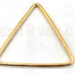 Gold Filled Links : Triangular Plain 25 mm