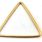 Gold Filled Links : Triangular Plain 25 mm