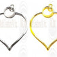 LKH24 : Links/Charms : Heart Shape 24 mm