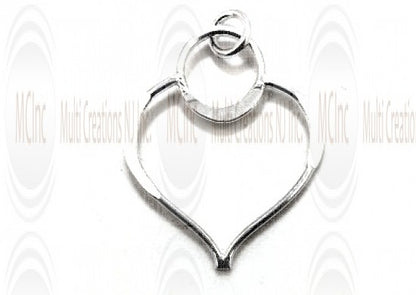 LKH24 : Links/Charms : Heart Shape 24 mm