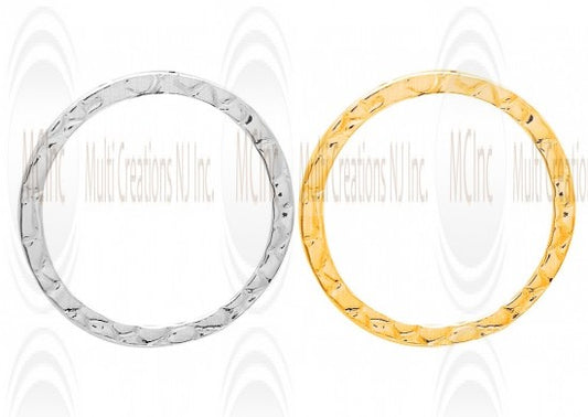 LKNFT24 : Textured  Links : Round 24 mm