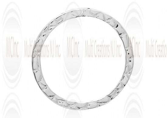 LKNFT24 : Textured  Links : Round 24 mm