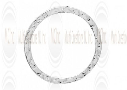 LKNFT24 : Textured  Links : Round 24 mm