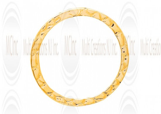LKNFT24 : Textured  Links : Round 24 mm