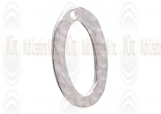 LKOFT1510 : Textured + Plain Links w/hole : Oval 15x10 mm