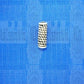 P-164 : Bali Silver Beads : Pipe Shape Beads : 12x4 mm / 8" Strand (Available in 2 Finishes)