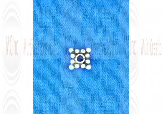 SQUARE DAISEY : Bali Silver Square Daisy Spacers (Available in 4 Sizes)