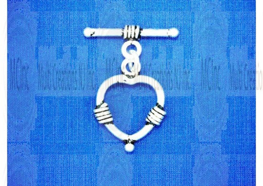 T252 :  Heart Shape Toggle & Bar : 15 mm