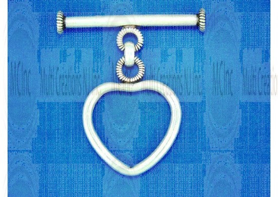 T356 :  Heart Shape Toggle & Bar : 33 mm