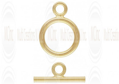 TF100 : Gold Filled Toggle Clasps - Plain