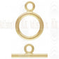 TF100 : Gold Filled Toggle Clasps - Plain