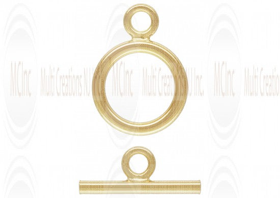 TF100 : Gold Filled Toggle Clasps - Plain