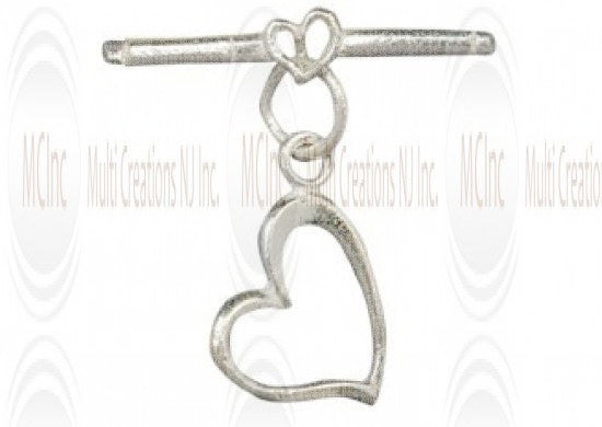 TL105 :  Heart Shape Toggle & Bar : 15 mm