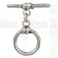 TL130 : Bali Silver Light Weight Toggle in Round Pipe : 17 mm